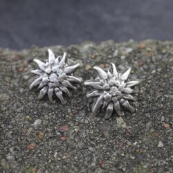 Noble, Edelweiss stud earrings, 1,8 cm