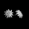 Noble, Edelweiss stud earrings, 1,8 cm