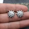 Noble, Edelweiss stud earrings, 1,8 cm