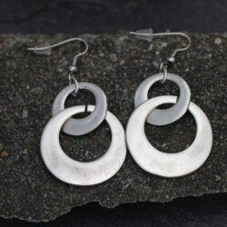 Circle Earrings, wide