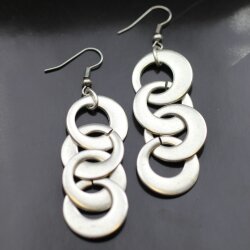 Multiple Circles Earrings, wide