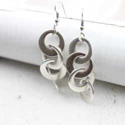 Multiple Circles Earrings, wide