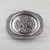 emblem Belt Buckle, Antique silver