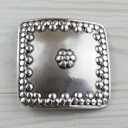 square, Antique silver