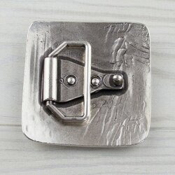 square, Antique silver