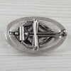 Cross Belt Buckle, Antique silver