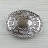 oval floral, Antique silver