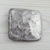 Destroyed Look Belt Buckle, Antique silver