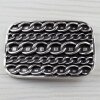 Chain Belt Buckle, Gothic, Antique silver