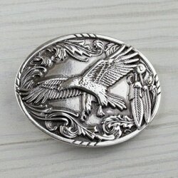 eagle, freedom Belt Buckle, Antique silver