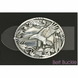 eagle, freedom Belt Buckle, Antique silver