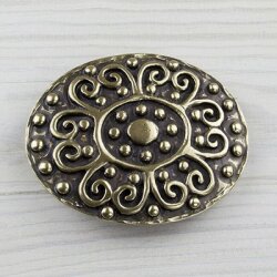 Flower Ornament traditional costume Belt Buckle, Antique...