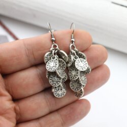 Multiple Coin Earrings