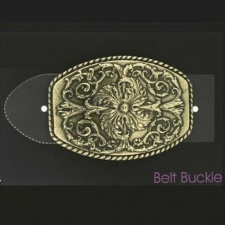 Floral Belt Buckle classic Ornament, Antique brass