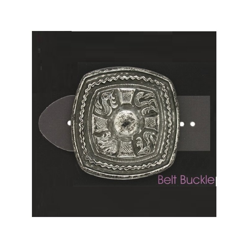 UAIAGM Kreuz-Gürtelschnalle Vintage - Große Christliche Schnalle Für Herren In Rotguss-Optik