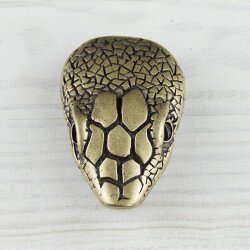 Snakehead, Antique brass, 7,5*5,0 cm