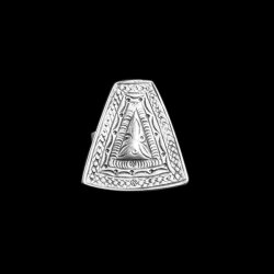 pyramid Ring, 2,7x2,5 cm