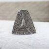 Pyramide Ring, 2,7x2,5 cm