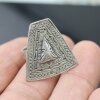 Pyramide Ring, 2,7x2,5 cm