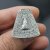 pyramid Ring, 2,7x2,5 cm