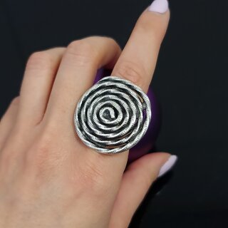 Spirale Ring, Silber Ring