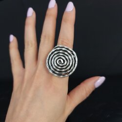 Spirale Ring, Silber Ring