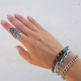 Vikings Ring, Knigin Ring Handgefertigter Kronenring sterling silber beschichtet