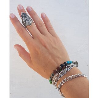 Vikings Ring, Knigin Ring Handgefertigter Kronenring sterling silber beschichtet
