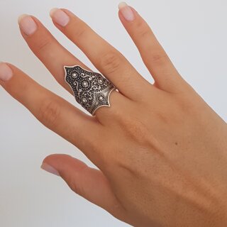 Vikings Ring, Knigin Ring Handgefertigter Kronenring sterling silber beschichtet