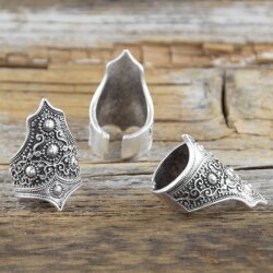 Vikings Ring, Königin Ring Handgefertigter Kronenring sterling silber beschichtet