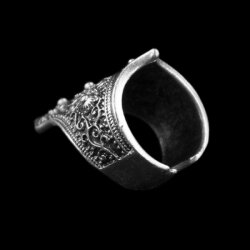 Vikings Ring, Königin Ring Handgefertigter Kronenring sterling silber beschichtet