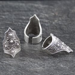 Vikings Ring, Königin Ring Handgefertigter Kronenring sterling silber beschichtet