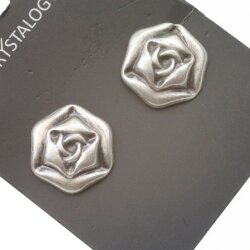 Roses stud earrings, 1,5 cm