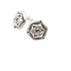 Roses stud earrings, 1,5 cm