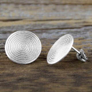 Spinner stud earrings, 1,6 cm