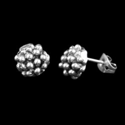 burling stud earrings, 1,0 cm