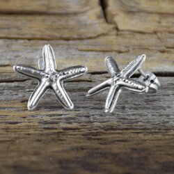 Starfish stud earrings, 1,9 cm