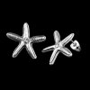 Starfish stud earrings, 1,9 cm