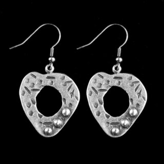 Heart Earrings with hole