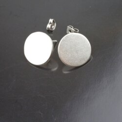 Circle, plain stud earrings ø 1,6 cm