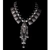 Oriental Look, Boho style Necklace with metal elements