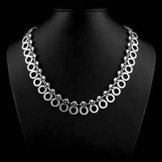 Retro Style Kette Statement Gothic Mittelalter Ringe