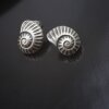 snail shell stud earrings