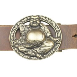 Buddha Belt Buckle, Antique brass  8,5x7,2 cm