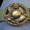 Buddha Belt Buckle, Antique brass  8,5x7,2 cm