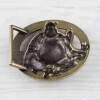 Buddha Belt Buckle, Antique brass  8,5x7,2 cm