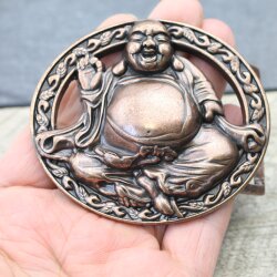 Buddha Belt Buckle, Antique copper  8,5x7,2 cm