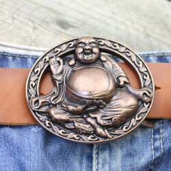 Buddha Belt Buckle, Antique copper  8,5x7,2 cm