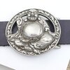 Belt Buckle  Buddha, Antique silver 8,5x7,2 cm