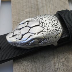 Snakehead, Antique silver, 7,5*5,0 cm